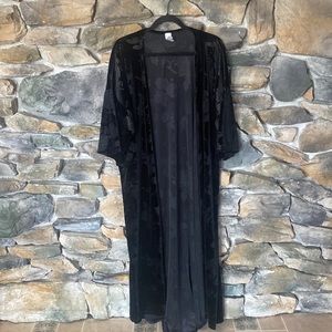 Black Velvet Duster